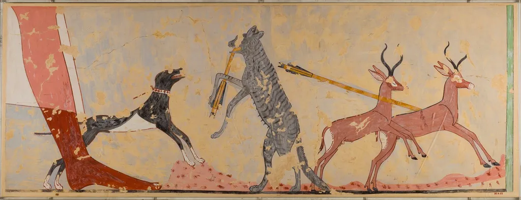 Hunting Scene, Tomb of Ineni, by Nina M. Davies, unspecified, 1550