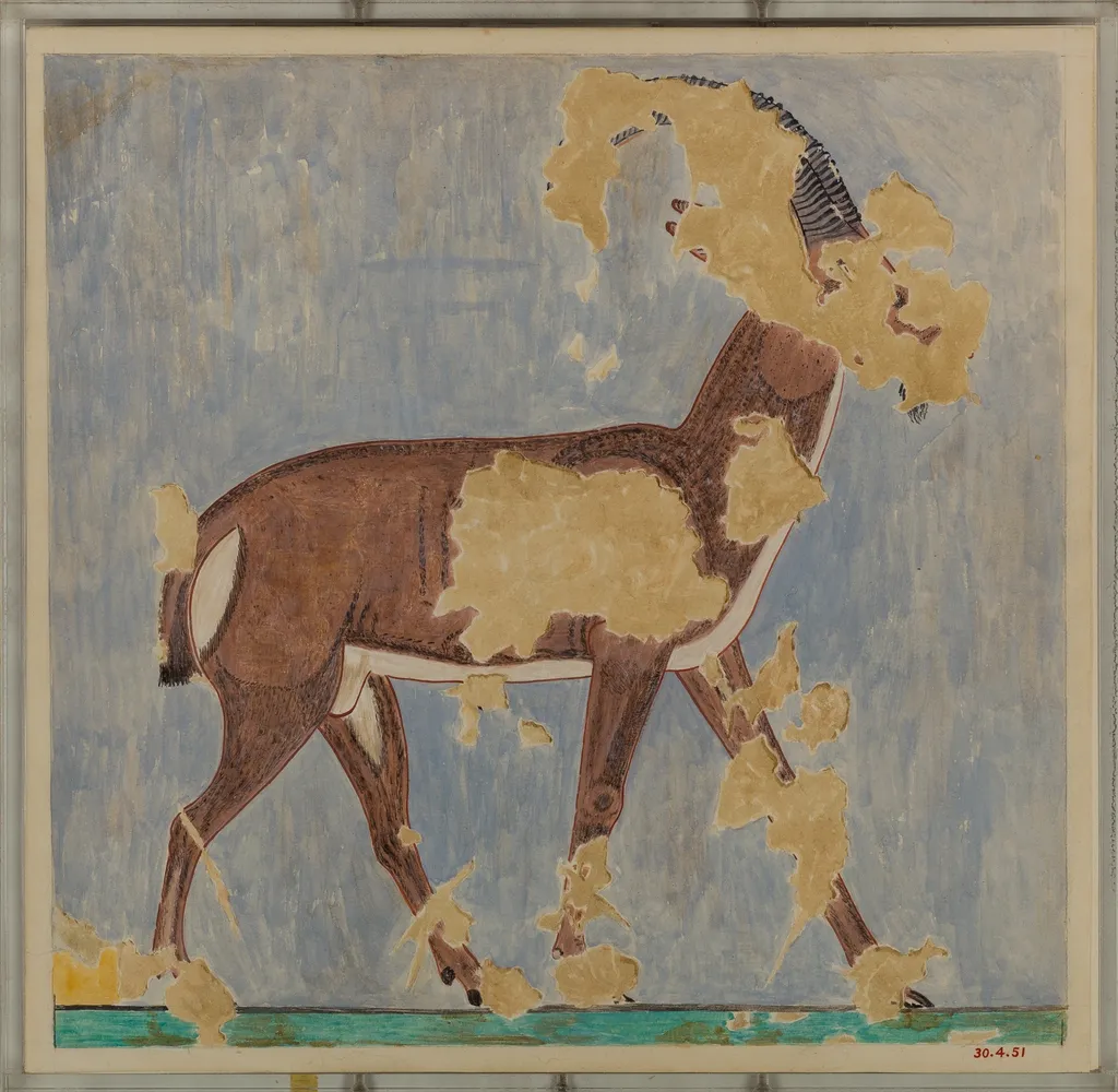 Ibex, Tomb of Amenhotep, by Nina M. Davies, unspecified, 1490