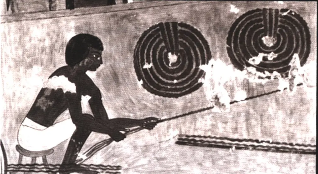 Man Making Leather Rope, Tomb of Rekhmire