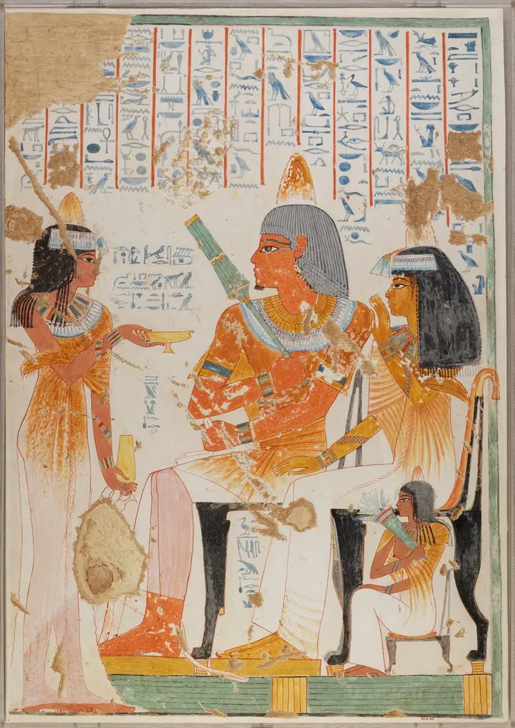 Nebamun Receiving Wine, by Nina M. Davies