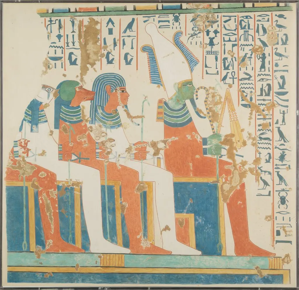 Osiris and the Four Sons of Horus, by Nina M. Davies
