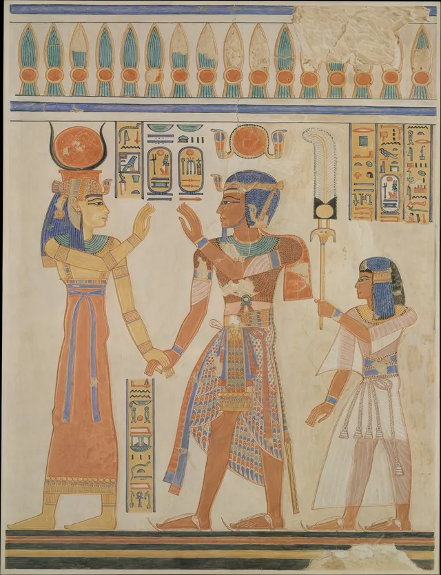 Ramesses III and Prince Amenherkhepeshef before Hathor — Nina M. Davies