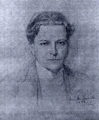 George Enescu, by Ninette Carteret, 1932