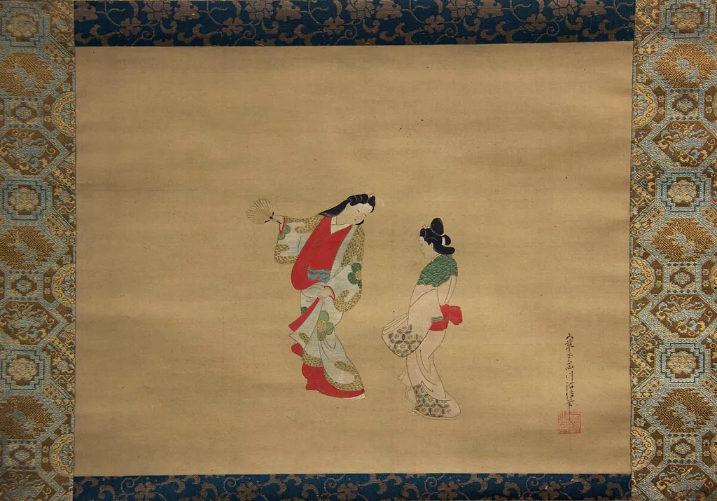 Untitled, by Nishikawa Sukenobu, ink, 1725