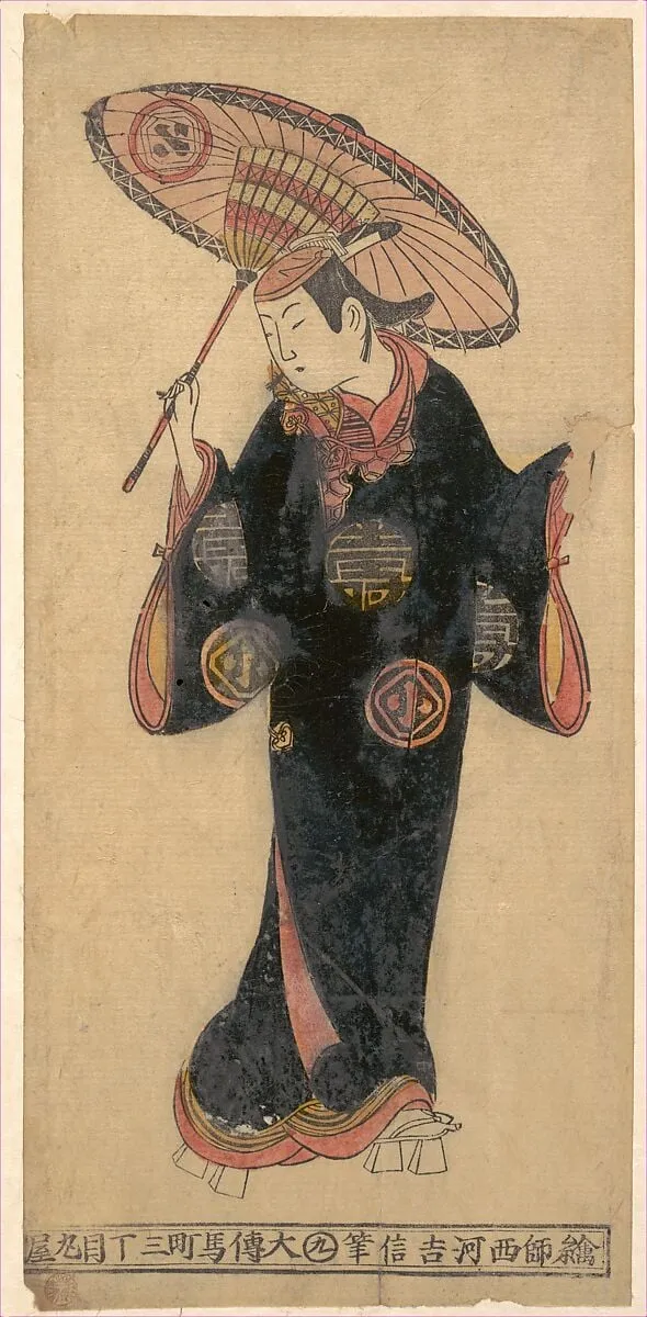Untitled, by Nishikawa Yoshinobu, ink, 1725