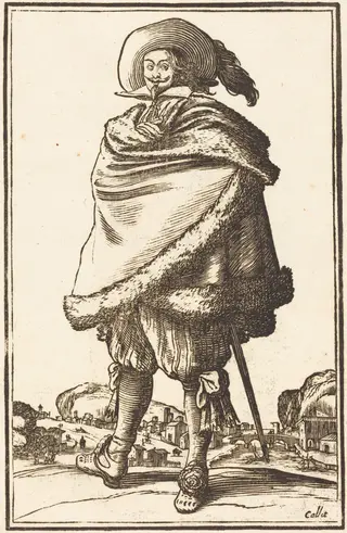 Noble Man Wrapped in a Mantle Trimmed with Fur