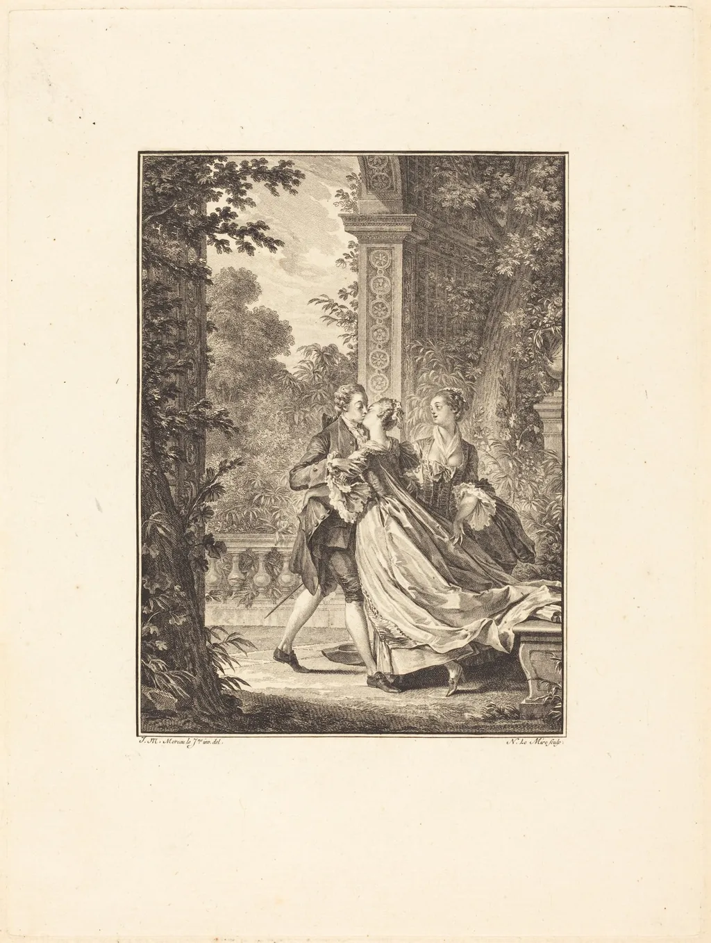 Sans rien comprendre à ce mystère, by Noël Le Mire, ink, 1773