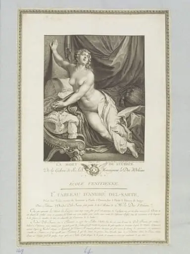 The Death of Lucretia, by Noël Le Mire