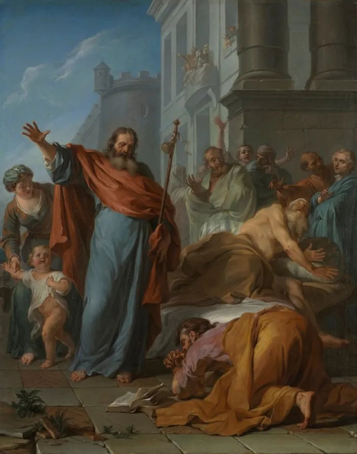 The Miracles of Saint James the Greater, by Nöel-Nicolas Coypel, unspecified, 1726