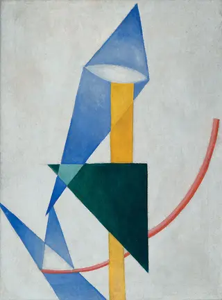 Non-Objective Composition. Color painting, by Olga Rozanova