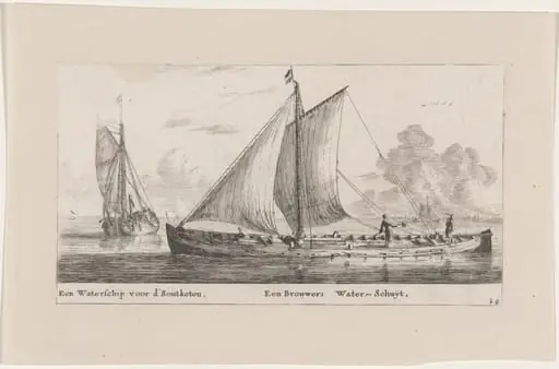 A "Watership" Carrying Water for the Salt Works and Another One Carrying Water for the Breweries, by Nooms, called Zeeman, Reinier