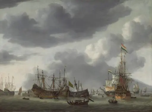 Amsterdam Harbor Scene, by Nooms, called Zeeman, Reinier
