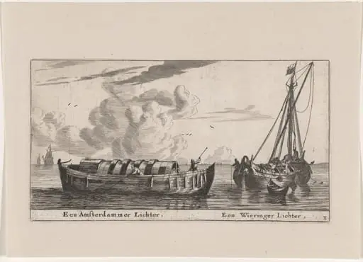 An Amsterdam Lighter and a Wieringer Lighter, by Nooms, called Zeeman, Reinier