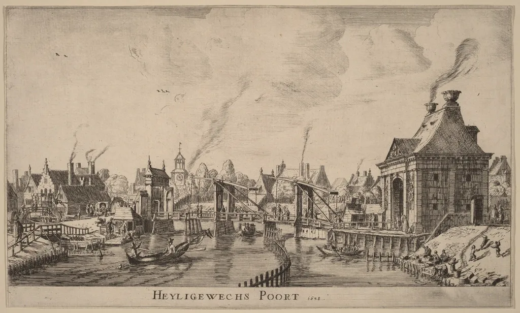Heyligeweg Gate (Heyligewechs Poort), by Nooms, called Zeeman, Reinier, ink, 1638