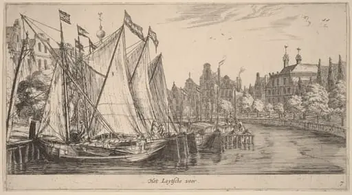 The Ferry to Leiden (Het Leytsche veer), by Nooms, called Zeeman, Reinier