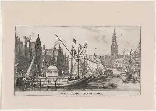 The Rokin and the Bourse in Amsterdam, by Nooms, called Zeeman, Reinier