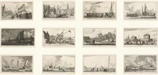Verscheÿde Schepen en Gesichten van Amstelredam (Various Ships and Views of Amsterdam): Part III, by Nooms, called Zeeman, Reinier, 1653