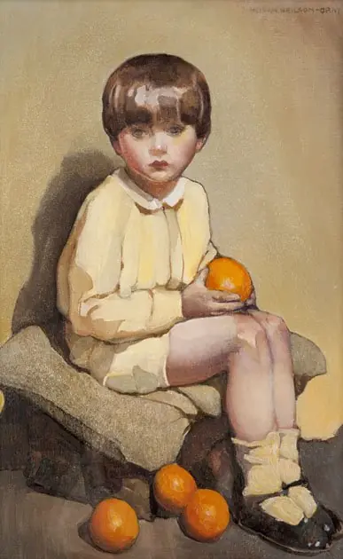 Little Boy with Oranges, by Norah Neilson Gray