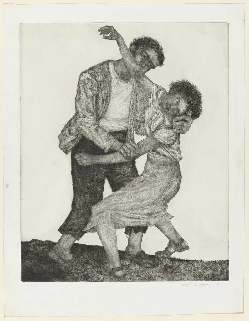 Untitled, by Norma G. Morgan, ink, 1951