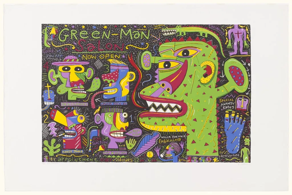 Untitled, by Norman Catherine, ink, 1990