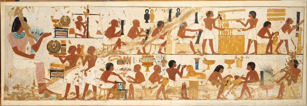 Craftsmen, Tomb of Nebamun and Ipuky, by Norman de Garis Davies, unspecified