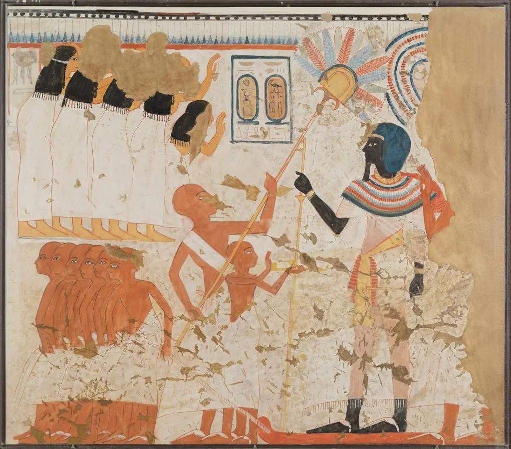 Dragging a Statue of Thutmose I, by Norman de Garis Davies