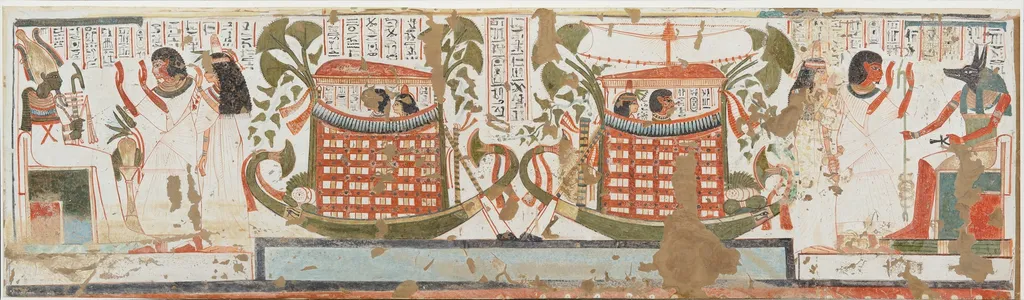 Userhat and Wife Visit Abydos, Tomb of Userhat, by Norman de Garis Davies, unspecified
