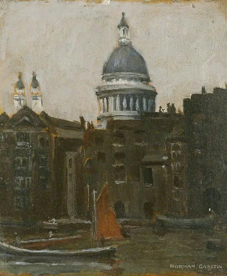 Across the River, St Paul's, by Norman Garstin