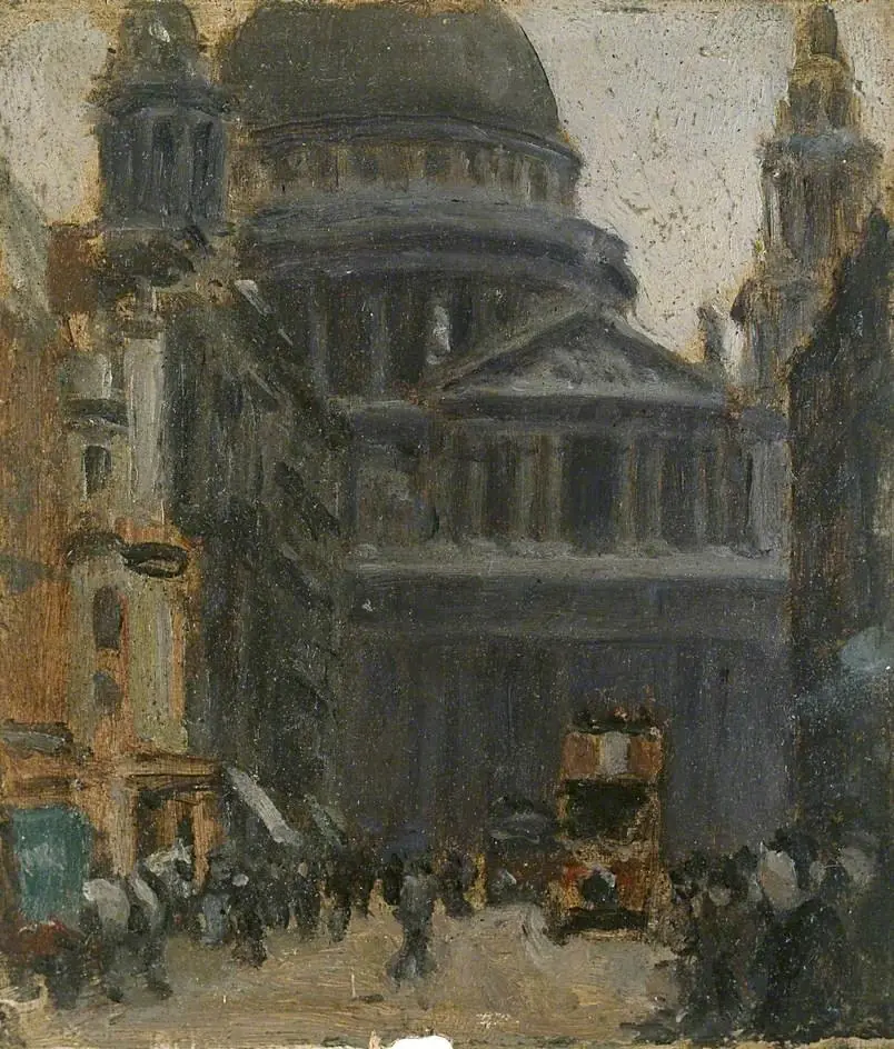 Ludgate Hill, by Norman Garstin