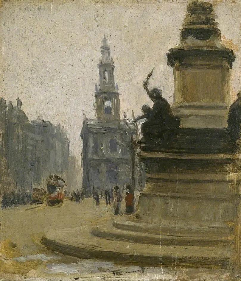 St Mary-le-Strand, by Norman Garstin