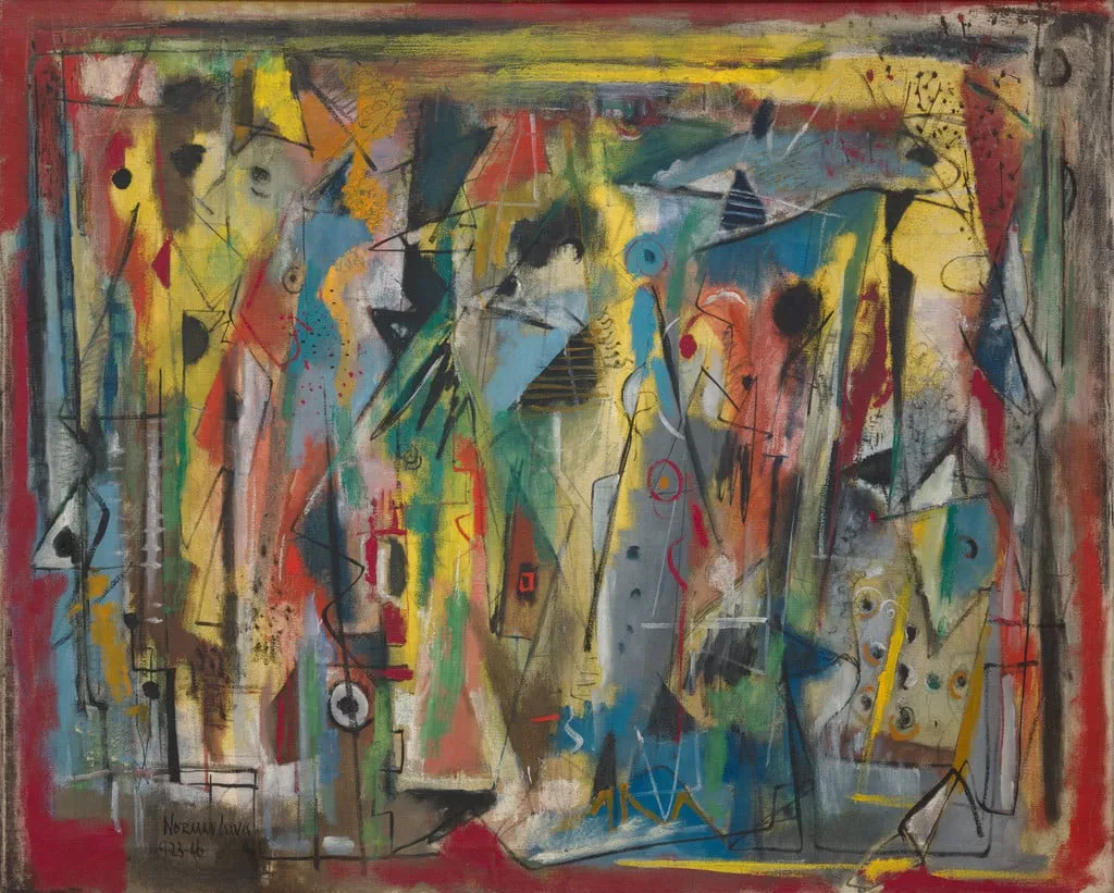 Untitled, by Norman Lewis, oil, 23