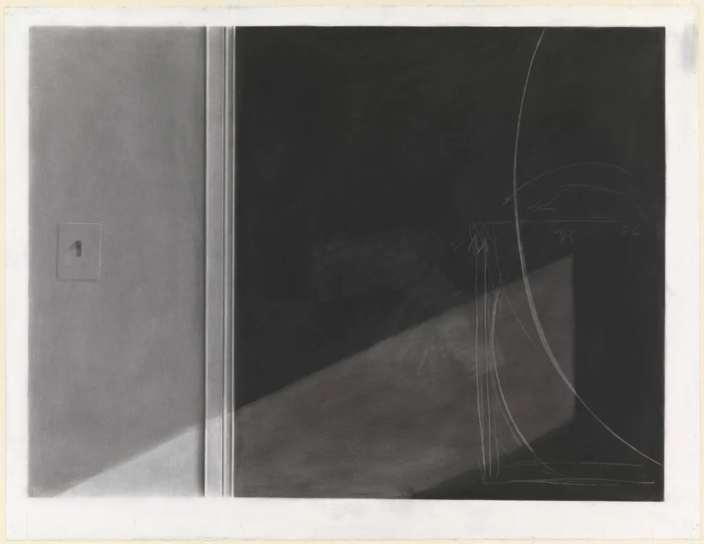 Untitled, by Norman Lundin, charcoal, 1978