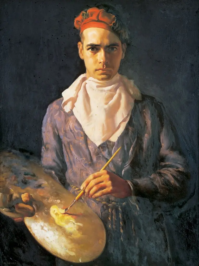Self portrait, by Normand Baker