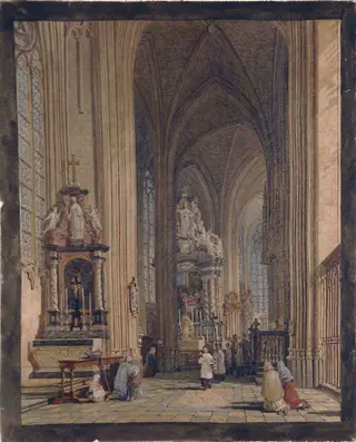 North Aisle of the Choir of the Collegiate Church of St. Peter at Louvain