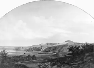 North Zealand Landscape at Lake Arre where King Valdemar the Victor built Dronningholm Castle in Memory of his Queen Dagmar