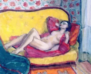 Nud pe canapea
