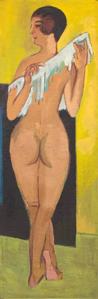 Nude Figure [reverse], by Ernst Ludwig Kirchner