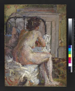 Nude on a bed