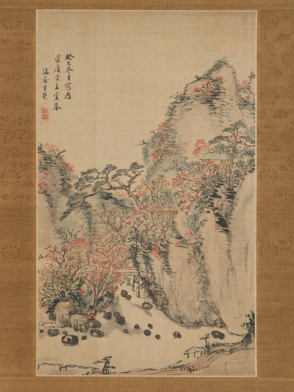 Autumn Landscape at Eigenji, by Nukina Sūō, unspecified, 1833
