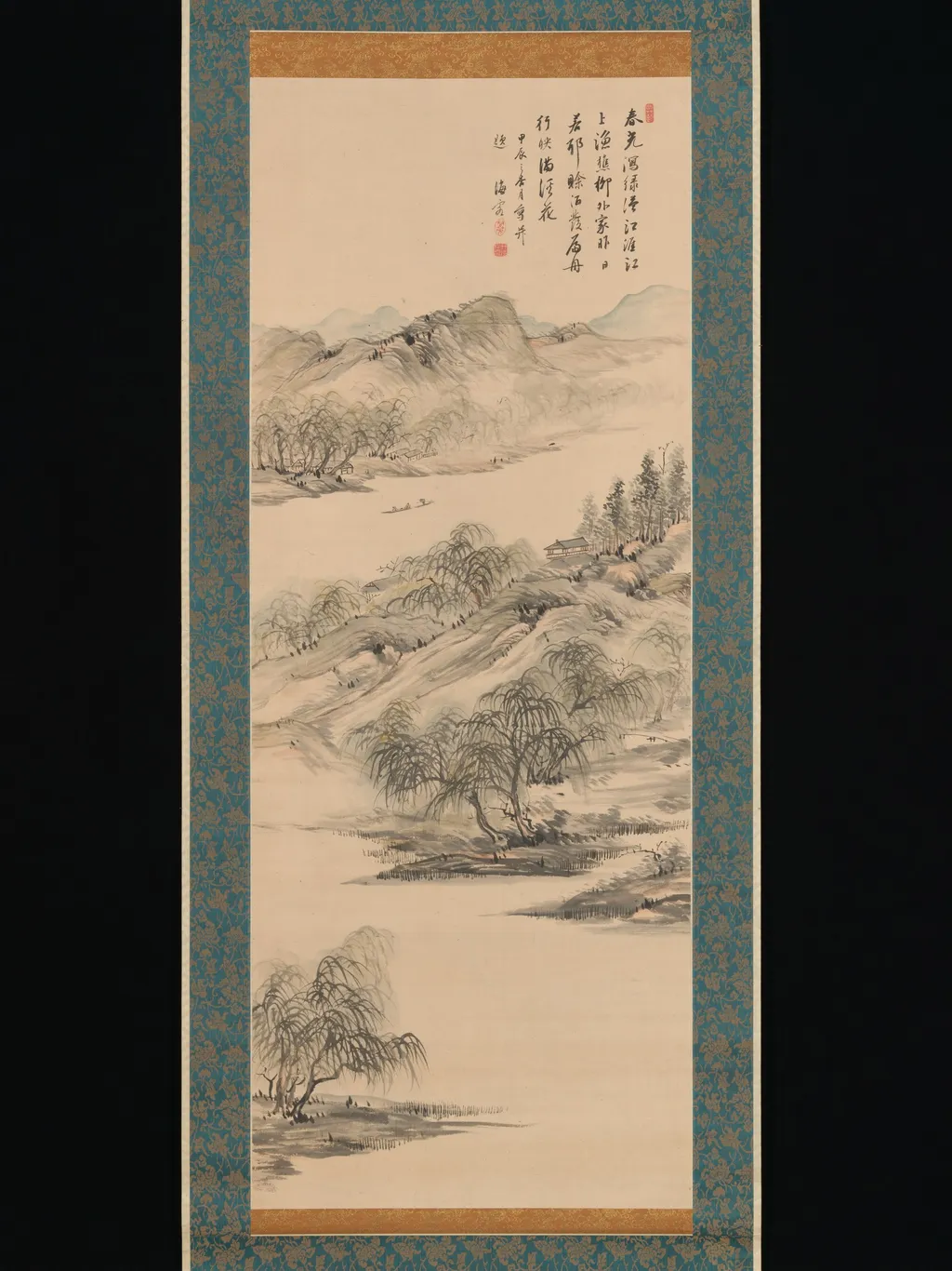 Spring Landscape, by Nukina Sūō, unspecified, 1844