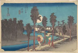 東海道五十三次之内　沼津　黄昏図|Numazu Ki Kure, by Utagawa Hiroshige