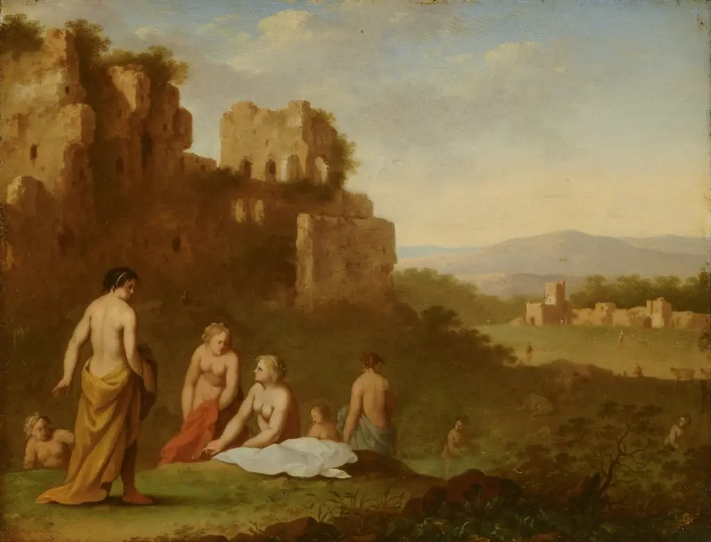 Nymphs Bathing
