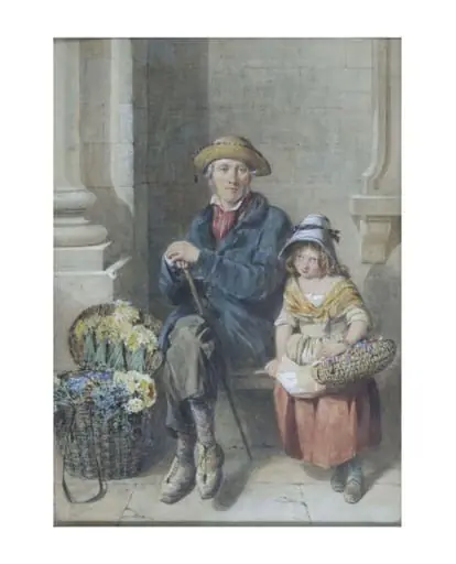 Primrose Gatherers, by Oakley