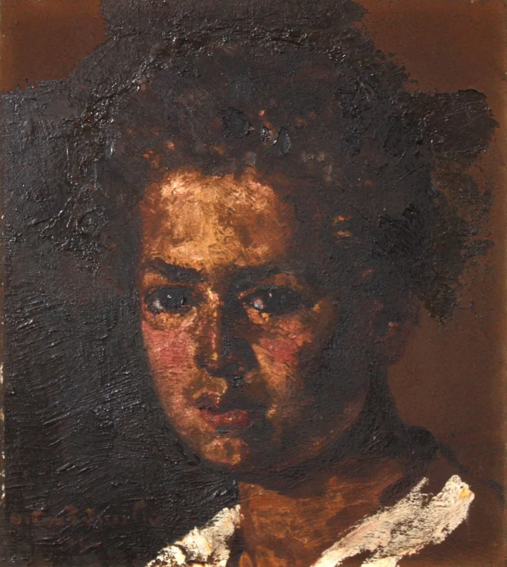 Cap de copil, by Octav Băncilă, unspecified, 1934