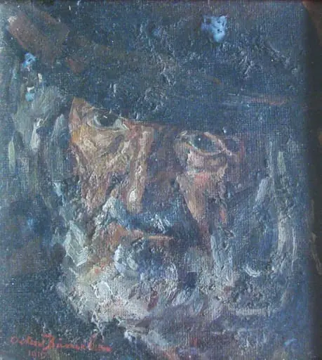 Portret de bătrân, by Octav Băncilă
