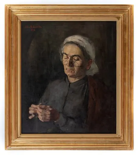 Portretul mamei artistului, by Octav Băncilă