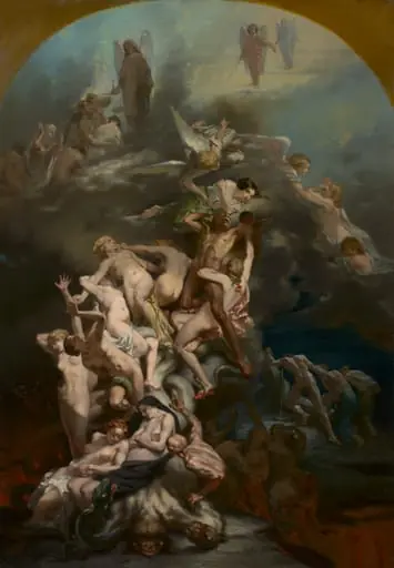 Heaven and Hell, by Octave Tassaert