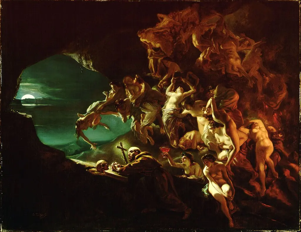 Temptation of Saint Hilarion, by Octave Tassaert