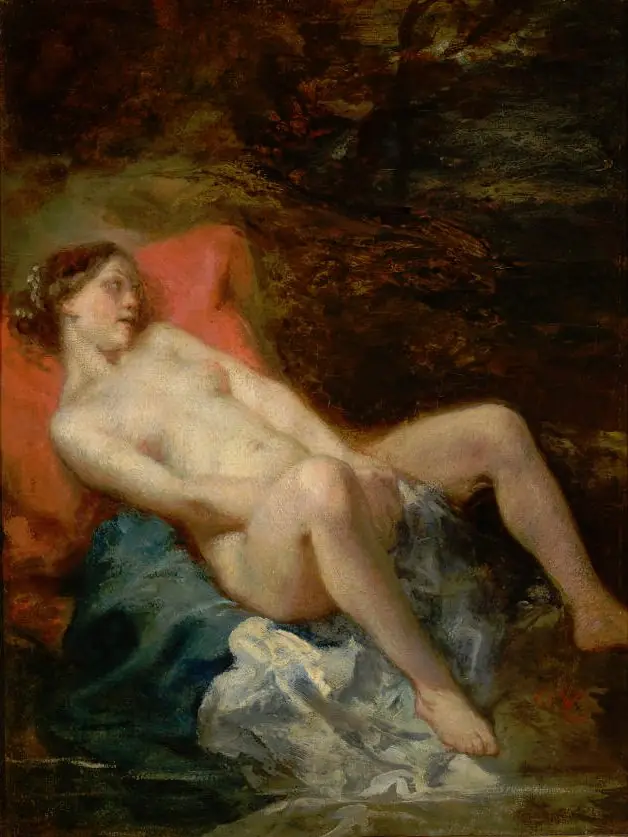 The Reclining Nymph, by Octave Tassaert