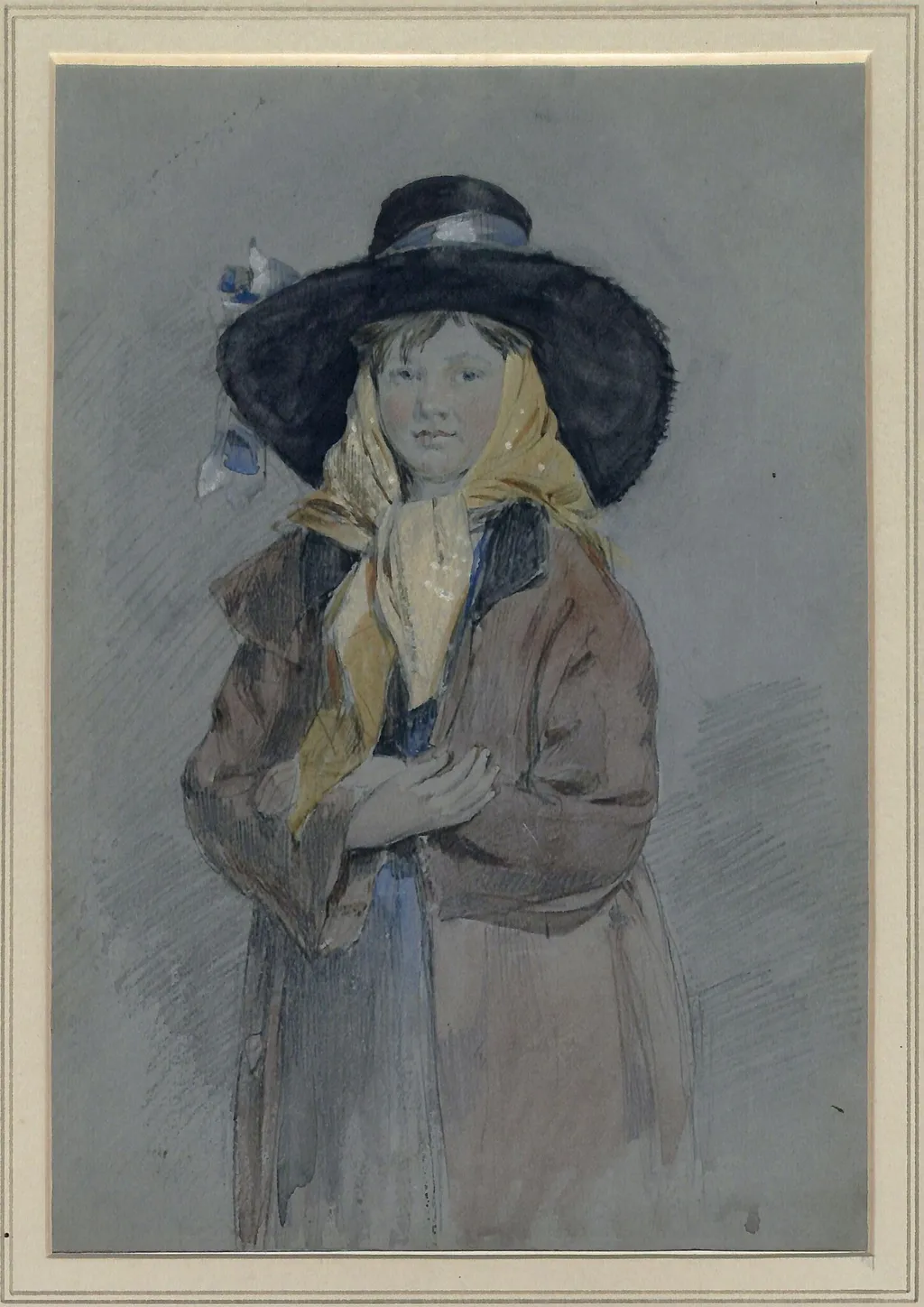 Miss Louisa Oakley, by Octavius Oakley, watercolor, 1844